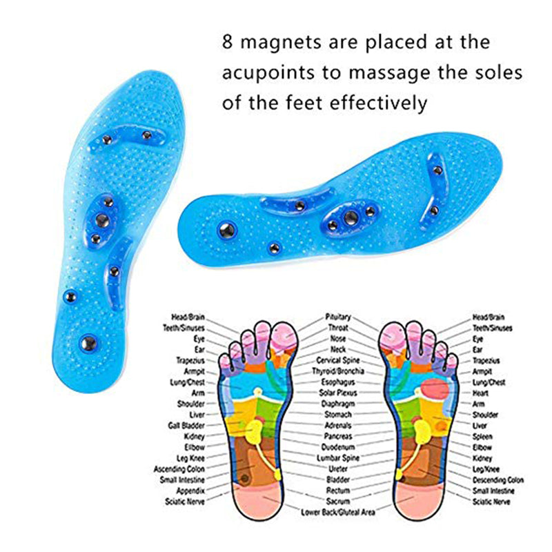 Myzoora Magnet Magnetic Plus Elastomer Transparent Silicone Massage Insole Health Massage Insole Magnetic Therapy Anti-fatigue