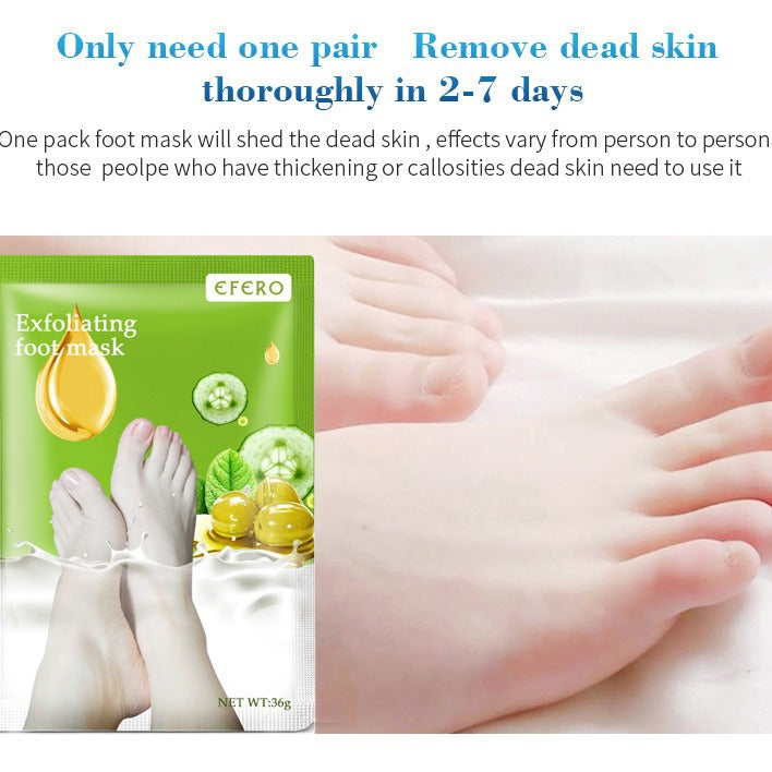 Myzoora New Exfoliating Foot Mask Foot SPA Pedicure Socks Removing Dead Skin Whitening Heels Feet Peeling Anti Cracked Foot Skin Care